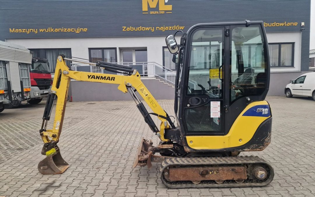 Minikoparka Yanmar SV 18 + łyżka JCB, Kubota 2020 rok