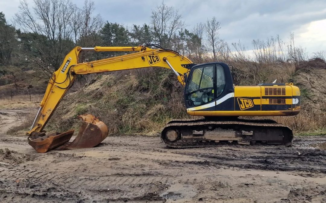 Koparka gąsienicowa JCB JS 220 rocznik 2007 + dwie łyżki, stan bardzo