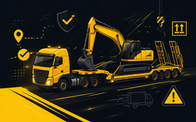Transport i relokacja maszyn budowlanych – jak bezpiecznie przewieźć ciężki sprzęt?